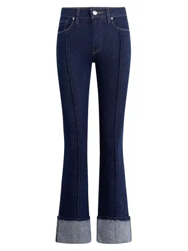 Hudson Jeans Women's Barbara High-Rise Pintucked Boot Crop Jeans - Rinse | Thumbnail 1 Hudson Jeans Women's Barbara High-Rise Pintucked Boot Crop Jeans - Rinse | Thumbnail 1