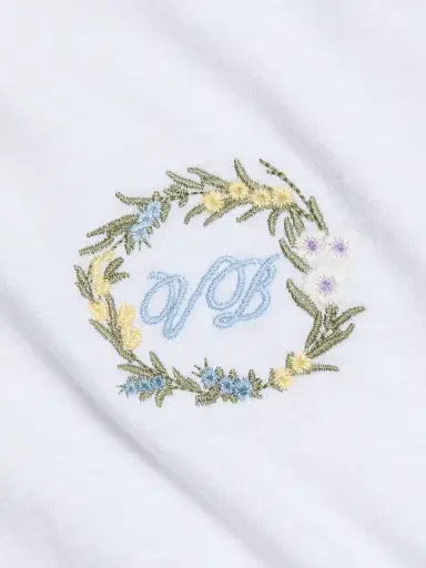 Veronica Beard Women's Carla Logo-Embroidered Cotton T-Shirt - White - Size XL | Thumbnail 7