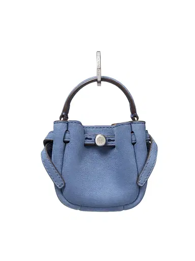 Tory Burch Women's Romy Bucket Bag Key Fob - Soft Blue | Thumbnail 1