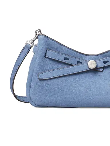 Tory Burch Women's Romy Belted Leather Crossbody Bag - Soft Blue | Thumbnail 4
