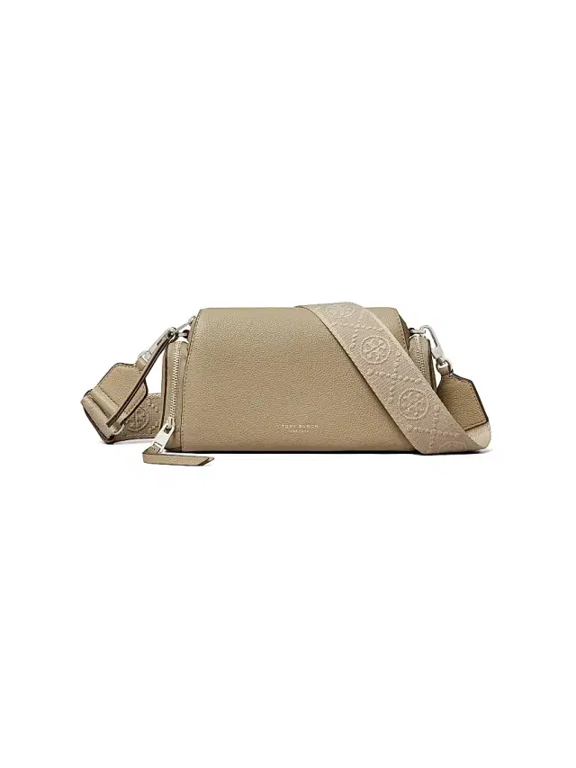 Tory Burch Women's Perry Voyager Leather Crossbody Bag - Soft Cement
