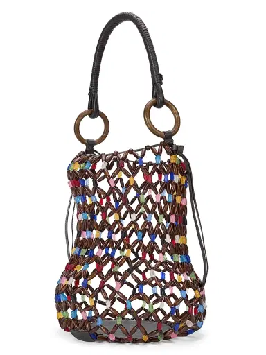 Staud Women's Del Mar Beaded Bucket Bag | Thumbnail 2 Staud Women's Del Mar Beaded Bucket Bag | Thumbnail 2