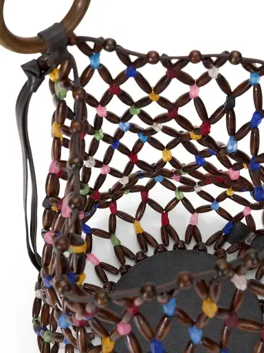 Staud Women's Del Mar Beaded Bucket Bag | Thumbnail 3 Staud Women's Del Mar Beaded Bucket Bag | Thumbnail 3
