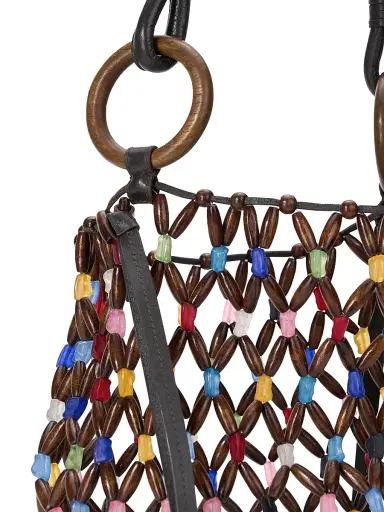 Staud Women's Del Mar Beaded Bucket Bag | Thumbnail 4 Staud Women's Del Mar Beaded Bucket Bag | Thumbnail 4