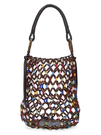 Staud Women's Del Mar Beaded Bucket Bag | Thumbnail 1 Staud Women's Del Mar Beaded Bucket Bag | Thumbnail 1