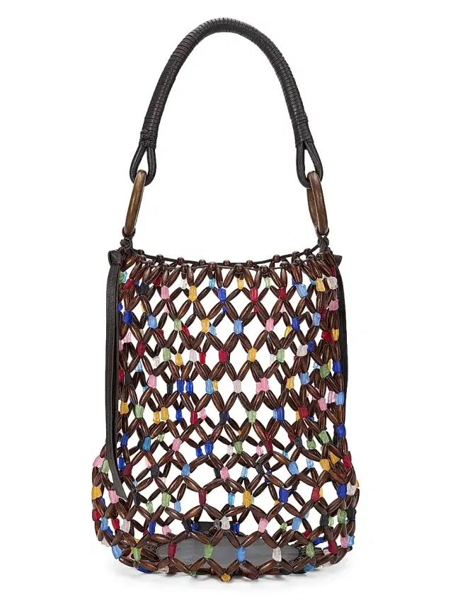 Staud Women's Del Mar Beaded Bucket Bag - Sea Glass