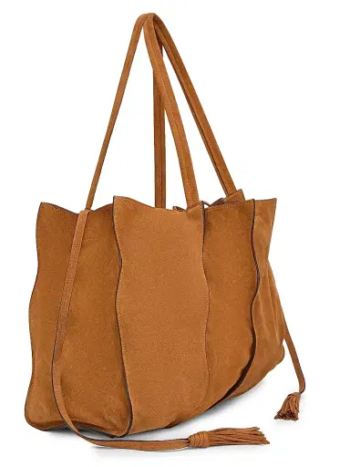 Ulla Johnson Women's Adria Large Paneled Suede Tote Bag | Thumbnail 3 Ulla Johnson Women's Adria Large Paneled Suede Tote Bag | Thumbnail 3