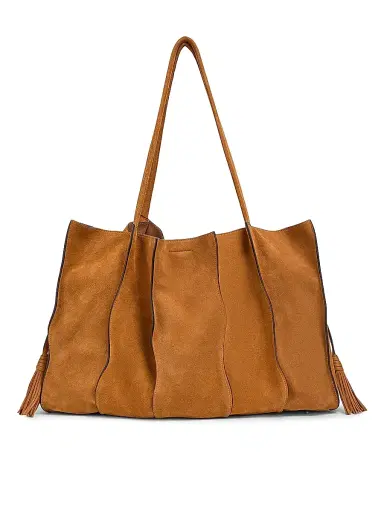 Ulla Johnson Women's Adria Large Paneled Suede Tote Bag | Thumbnail 1 Ulla Johnson Women's Adria Large Paneled Suede Tote Bag | Thumbnail 1