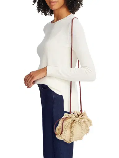 Ulla Johnson Women's Adria Small Raffia Crossbody Bag | Thumbnail 2 Ulla Johnson Women's Adria Small Raffia Crossbody Bag | Thumbnail 2