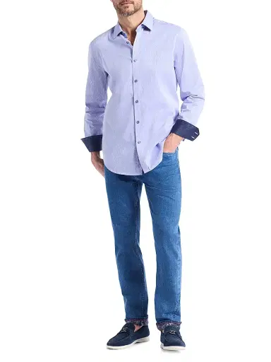 Robert Graham Men's Miramar Printed Woven Shirt - Lilac - Size XXL | Thumbnail 2 Robert Graham Men's Miramar Printed Woven Shirt - Lilac - Size XXL | Thumbnail 2