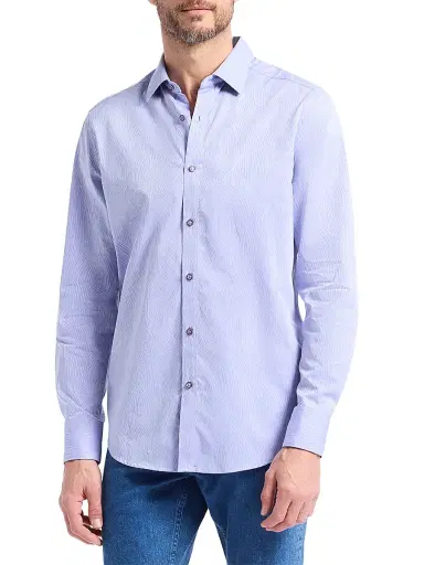 Robert Graham Men's Miramar Printed Woven Shirt - Lilac - Size XXL | Thumbnail 3 Robert Graham Men's Miramar Printed Woven Shirt - Lilac - Size XXL | Thumbnail 3