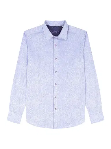 Robert Graham Men's Miramar Printed Woven Shirt - Lilac - Size XXL | Thumbnail 1 Robert Graham Men's Miramar Printed Woven Shirt - Lilac - Size XXL | Thumbnail 1