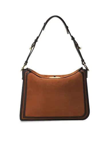 Lanvin Women's Compagnon Asymmetrical Shoulder Bag - Chestnuts | Thumbnail 1 Lanvin Women's Compagnon Asymmetrical Shoulder Bag - Chestnuts | Thumbnail 1