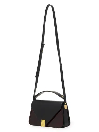 Lanvin Women's Concerto Arpege Patent Leather Bag - Black Burgundy | Thumbnail 2