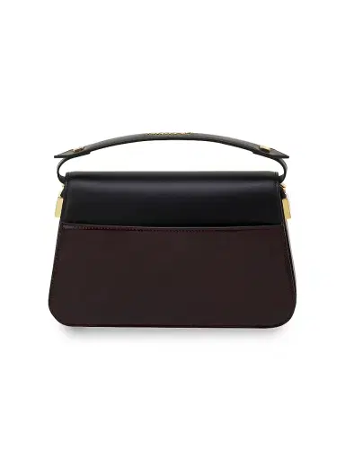 Lanvin Women's Concerto Arpege Patent Leather Bag - Black Burgundy | Thumbnail 4