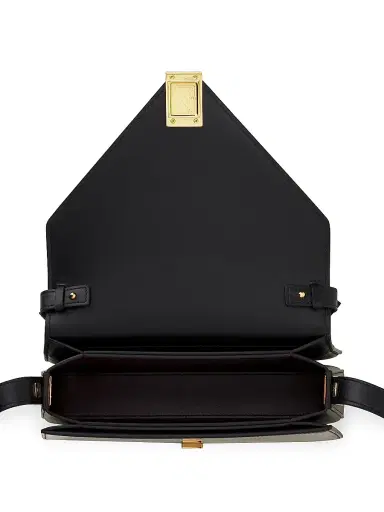 Lanvin Women's Concerto Arpege Patent Leather Bag - Black Burgundy | Thumbnail 6