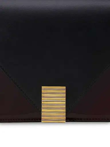 Lanvin Women's Concerto Arpege Patent Leather Bag - Black Burgundy | Thumbnail 7