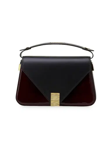 Lanvin Women's Concerto Arpege Patent Leather Bag - Black Burgundy | Thumbnail 1