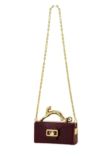 Lanvin Women's Pencil Cat Nano Patent Leather Crossbody Bag - Bacchus | Thumbnail 2