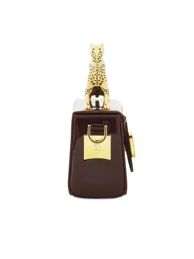 Lanvin Women's Pencil Cat Nano Patent Leather Crossbody Bag - Bacchus | Thumbnail 4