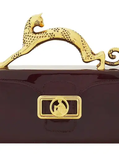Lanvin Women's Pencil Cat Nano Patent Leather Crossbody Bag - Bacchus | Thumbnail 5