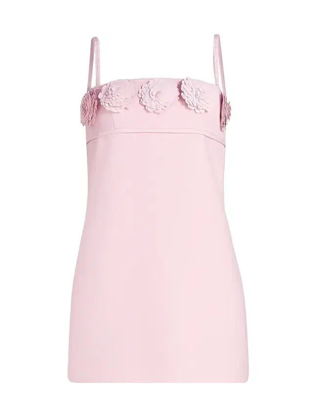 Women's Paillette-Embellished Floral-Appliqué Minidress - Pink