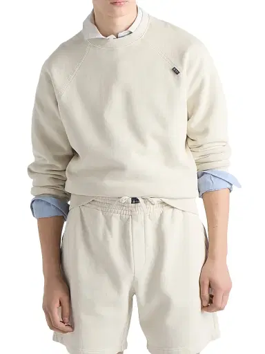 Prada Men's Cotton Crewneck Sweatshirt - Beige Khaki - Size XXXL | Thumbnail 2 Prada Men's Cotton Crewneck Sweatshirt - Beige Khaki - Size XXXL | Thumbnail 2