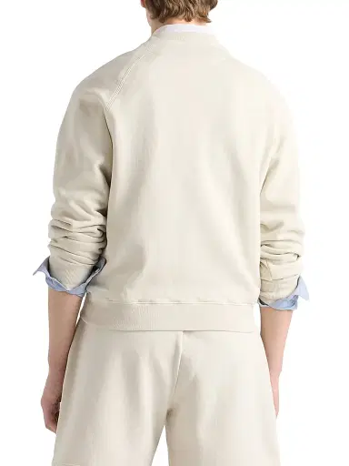 Prada Men's Cotton Crewneck Sweatshirt - Beige Khaki - Size XXXL | Thumbnail 3 Prada Men's Cotton Crewneck Sweatshirt - Beige Khaki - Size XXXL | Thumbnail 3