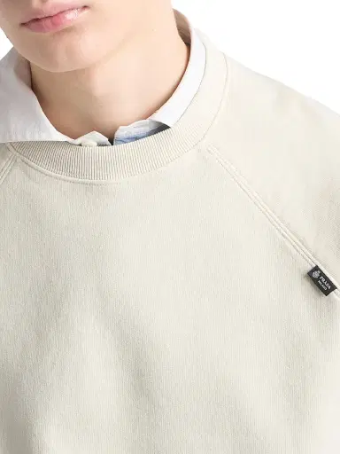 Prada Men's Cotton Crewneck Sweatshirt - Beige Khaki - Size XXXL | Thumbnail 4 Prada Men's Cotton Crewneck Sweatshirt - Beige Khaki - Size XXXL | Thumbnail 4