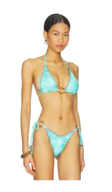 Kulani Kinis Lace Stitch Ring Halter Bikini Top | Thumbnail 2 Kulani Kinis Lace Stitch Ring Halter Bikini Top | Thumbnail 2