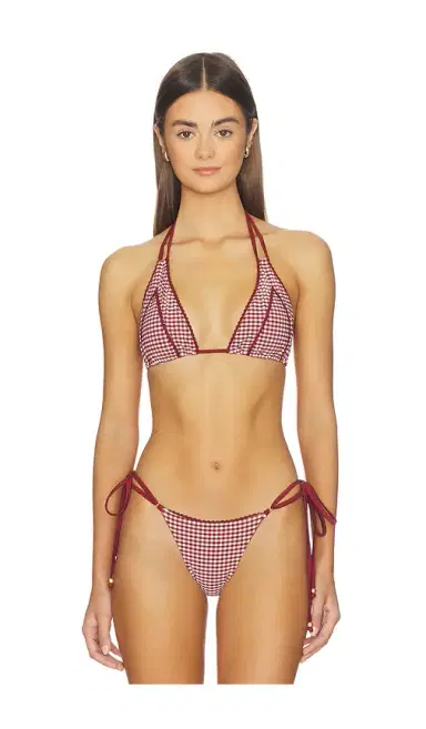 Kulani Kinis Decorative Panel Halter Bikini Top | Thumbnail 1 Kulani Kinis Decorative Panel Halter Bikini Top | Thumbnail 1