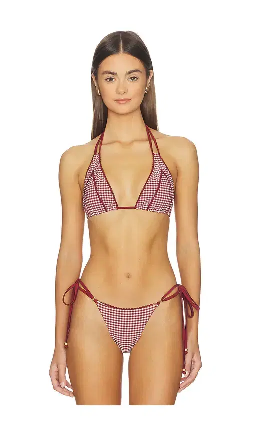 Kulani Kinis Decorative Panel Halter Bikini Top