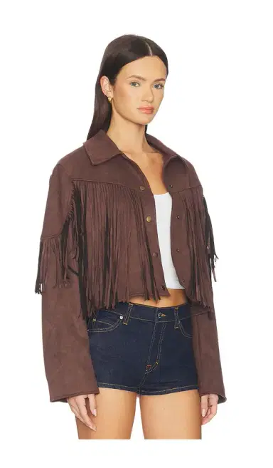 MORE TO COME Baylor Fringe Faux Suede Jacket | Thumbnail 2 MORE TO COME Baylor Fringe Faux Suede Jacket | Thumbnail 2