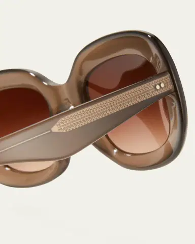 Oliver Peoples Jesson Round Semi-Transparent Acetate Sunglasses | Thumbnail 4