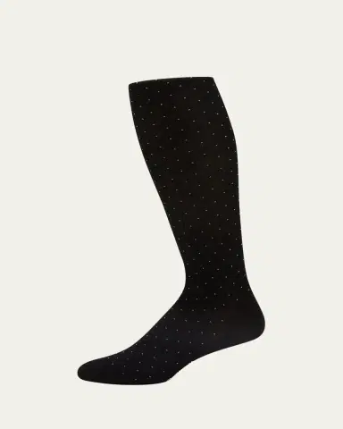 Pantherella Men's Gadsbury Pindot Crew Socks | Thumbnail 3