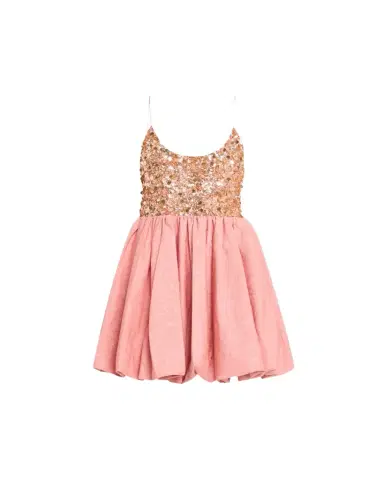 Alice + Olivia Nessa Sequined Empire-Waist Bubble Mini Dress | Thumbnail 1 Alice + Olivia Nessa Sequined Empire-Waist Bubble Mini Dress | Thumbnail 1