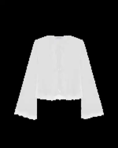 16Arlington Filipa Tie-Front Silk Cardigan | Thumbnail 2