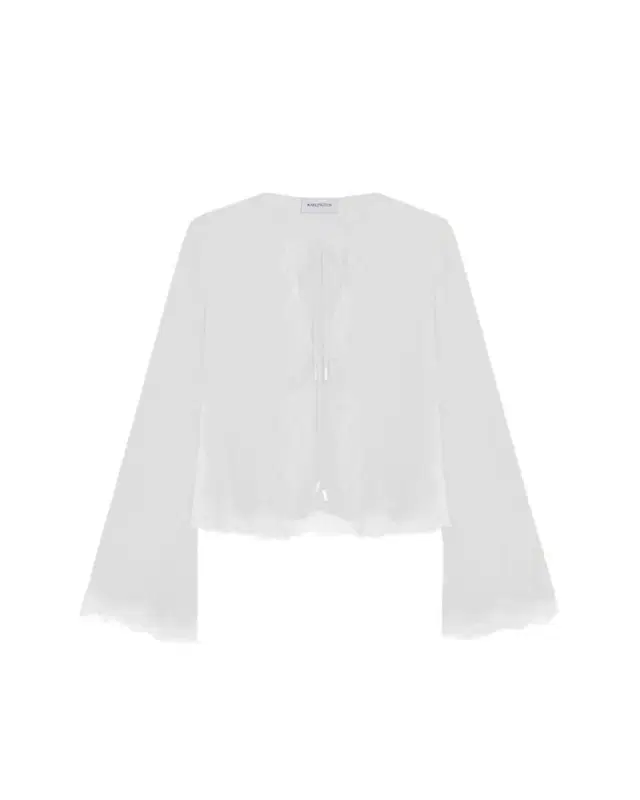16Arlington Filipa Tie-Front Silk Cardigan