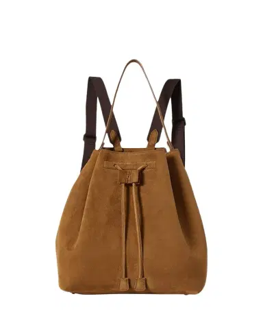 The Row Drawstring Backpack in Suede | Thumbnail 1 The Row Drawstring Backpack in Suede | Thumbnail 1