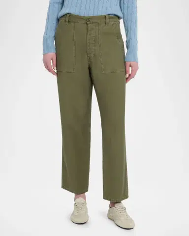 Nili Lotan Earl Cotton Straight-Leg Ankle Pants | Thumbnail 8 Nili Lotan Earl Cotton Straight-Leg Ankle Pants | Thumbnail 8
