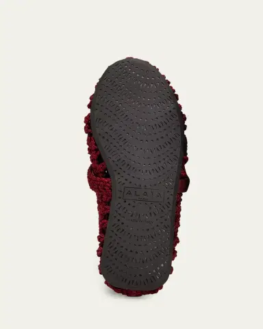 Alaïa Knotted Satin Mary Jane Ballerina Flats | Thumbnail 3
