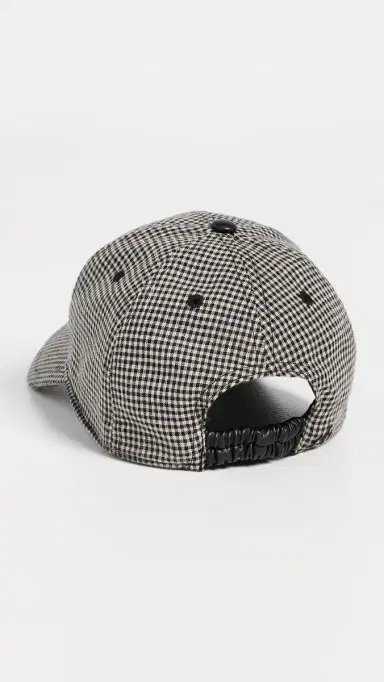 rag & bone Harlow Baseball Cap Black Gingham | Thumbnail 4