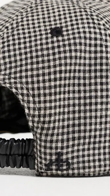 rag & bone Harlow Baseball Cap Black Gingham | Thumbnail 5