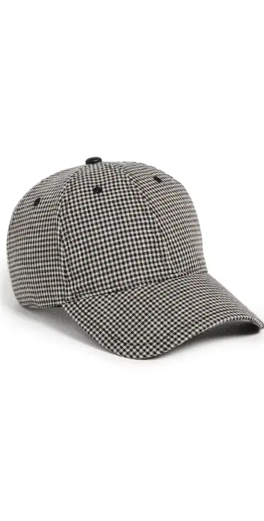 rag & bone Harlow Baseball Cap Black Gingham | Thumbnail 1