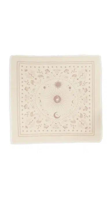 Freya Cashmere Bandana Scarf Lily/Taupe One Size | Thumbnail 6