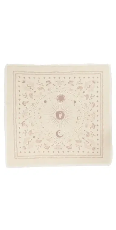 Freya Cashmere Bandana Scarf Lily/Taupe One Size | Thumbnail 1