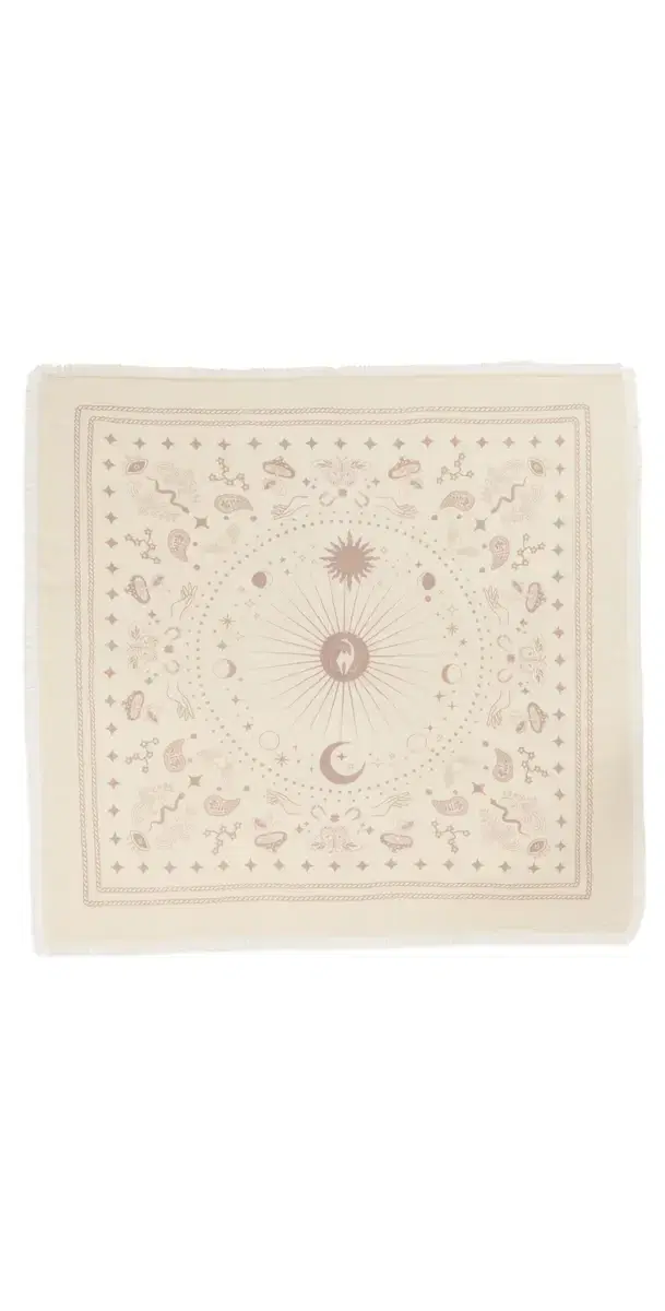 Freya Cashmere Bandana Scarf Lily/Taupe One Size
