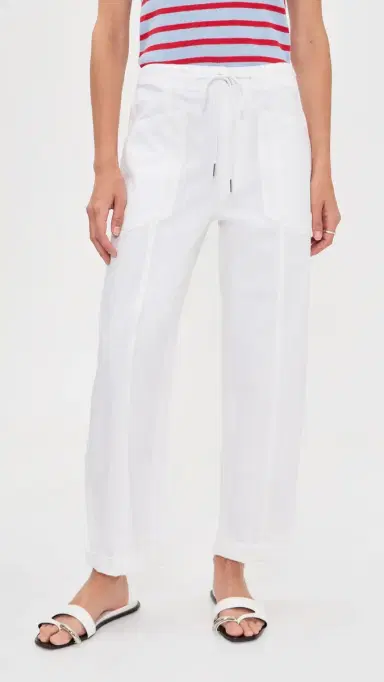 DAZE Villa Drawstring Barrel Pants Lamb | Thumbnail 2 DAZE Villa Drawstring Barrel Pants Lamb | Thumbnail 2