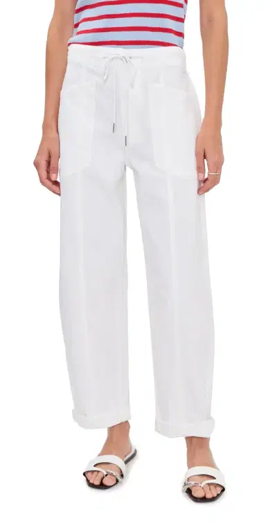 DAZE Villa Drawstring Barrel Pants Lamb | Thumbnail 1 DAZE Villa Drawstring Barrel Pants Lamb | Thumbnail 1