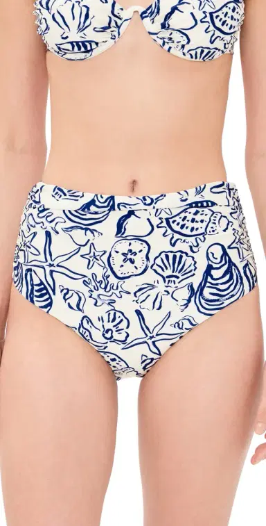 Simkhai Teya High Waisted Bikini Bottoms Blueberry ulti | Thumbnail 1